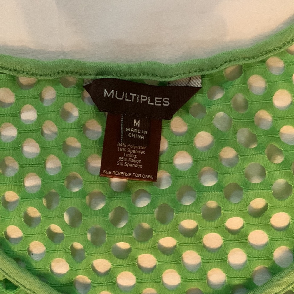 Multiples Cute Coverup, Bright Green Coverup for Your Fashionable Beach Time! - Picture 2 of 3